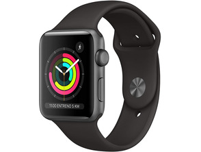 Apple Watch Series 3 GPS 42mm Caja Gris Cinza / Correa Deportiva Negra