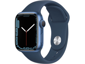 Apple Watch Series 7 GPS 41 mm Caja Aluminio en Azul / Correa deportiva Azul Abismo