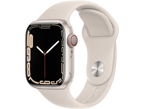 Apple Watch Series 7 GPS/Cellular 41 mm Caja de Aluminio en Blanco Estrella / Correa deportiva Blanc