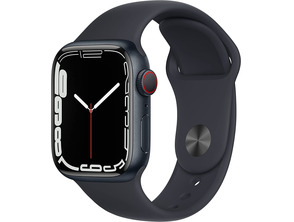 Apple Watch Series 7 GPS/Cellular 41 mm Caja de Aluminio en Negro Medianoche / Correa deportiva Negr