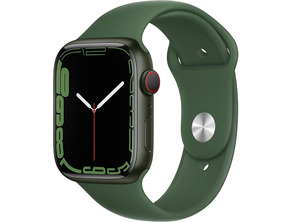 Apple Watch Series 7 GPS/Cellular 45 mm Caja de Aluminio en Verde / Correa deportiva Verde Trebol