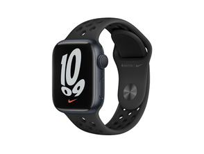 Apple Watch Series 7 Nike GPS 45 mm / Caja de Aluminio en Negro Medianoche / Correa Deportiva Nike