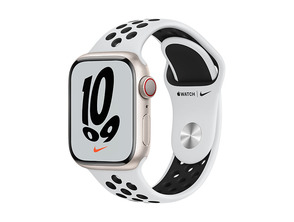 Apple Watch Series 7 Nike GPS/Cellular 45 mm Caja de Aluminio en Plata / Correa Deportiva Nike