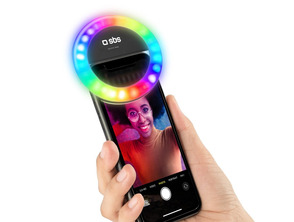 Comprar Aro Multicolor Regulable Luz LED Selfie SBS Aro Multicolor Regulable Luz LED Selfie SBS