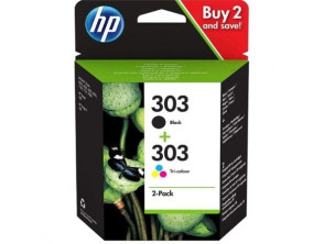 Cartucho de Tinta HP no303 Original Multipack - Preto