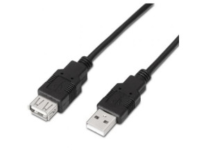 Comprar Cabo Alargador USB 2.0 Aisens - Macho a Hembra 1.8m | Alta Velocidade Cabo Alargador USB 2.0 Aisens - Macho a Hembra 1.8m | Alta Velocidade