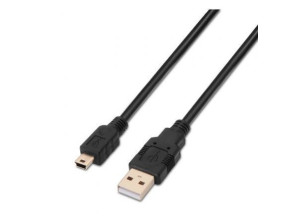 Comprar Cabo USB 2.0 Aisens 1m - Conexão USB Macho a MiniUSB Macho Cabo USB 2.0 Aisens 1m - Conexão USB Macho a MiniUSB Macho