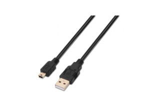 Comprar Cabo USB 2.0 Aisens A101-0025 | USB Macho a USB Mini | Alta Velocidade 60Mbps | 1.8m Cabo USB 2.0 Aisens A101-0025 | USB Macho a USB Mini | Alta Velocidade 60Mbps | 1.8m