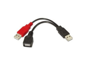 Comprar Cabo USB 2.0 com Alimentação Aisens A101-0030 | Preto Cabo USB 2.0 com Alimentação Aisens A101-0030 | Preto
