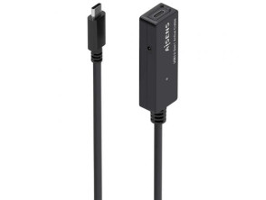 Cabo Alargador USB 3.2 com Amplificador, USB Tipo-C Macho a Hembra - 100W - 20Gbps