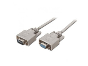 Cabo Série RS232 Aisens - DB9 Macho a DB9 Hembra - 1.6Mbps - 1.8m