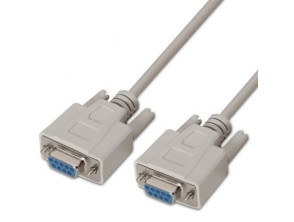 Cabo Série RS232 Aisens A112-0066/ DB9 Hembra a DB9 Hembra - 1.6Mbps 1.8m