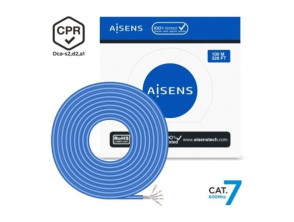 Comprar Bobina de Cabo RJ45 SFTP AWG23 LSZH CPR Dca Aisens A146-0664 Cat.7/ 100m - Azul Bobina de Cabo RJ45 SFTP AWG23 LSZH CPR Dca Aisens A146-0664 Cat.7/ 100m - Azul