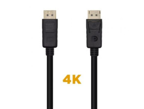Comprar Cabo DisplayPort 1.2 4K Aisens A124-0455/ DisplayPort Macho - DisplayPort Macho/ 1m - Preto Cabo DisplayPort 1.2 4K Aisens A124-0455/ DisplayPort Macho - DisplayPort Macho/ 1m - Preto