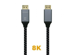 Comprar Cabo DisplayPort 1.4 8K Aisens A149-0435/ DisplayPort Macho - DisplayPort Macho/ 1m - Preto Gris Cabo DisplayPort 1.4 8K Aisens A149-0435/ DisplayPort Macho - DisplayPort Macho/ 1m - Preto Gris