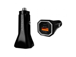 Comprar Carregador de Coche Aisens ASCH-CAR2PQC-BK/ 1xUSB-Tipo C/ 1xUSB - 38W Carregador de Coche Aisens ASCH-CAR2PQC-BK/ 1xUSB-Tipo C/ 1xUSB - 38W