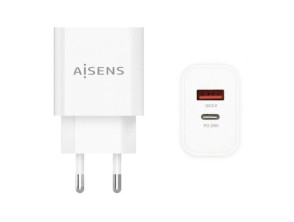 Comprar Aisens A110-0681 20W USB-C USB-A Branco - Carregador de Pared - 20W Aisens A110-0681 20W USB-C USB-A Branco - Carregador de Pared - 20W