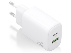Comprar Carregador de Pared GaN Aisens A110-0909 20W 1xUSB Tipo-C 1xUSB Carregador de Pared GaN Aisens A110-0909 20W 1xUSB Tipo-C 1xUSB