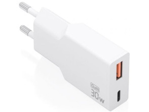 Comprar Carregador de Pared GaN Aisens A110-1002/ 1xUSB Tipo-C/ 1xUSB/ 30W - Branco Carregador de Pared GaN Aisens A110-1002/ 1xUSB Tipo-C/ 1xUSB/ 30W - Branco