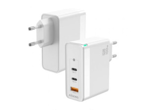Comprar Carregador de Pared GaN Aisens ASCH-100W3P008-W/ 2xUSB Tipo-C/ 1x USB - 100W Carregador de Pared GaN Aisens ASCH-100W3P008-W/ 2xUSB Tipo-C/ 1x USB - 100W