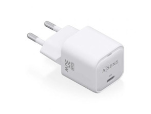 Comprar Carregador de Pared GaN Aisens Tipo-C 30W1P018-W com 1xUSB - Compatibilidade de Carregamento Rápido Carregador de Pared GaN Aisens Tipo-C 30W1P018-W com 1xUSB - Compatibilidade de Carregamento Rápido