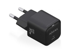 Comprar Carregador de Pared GaN Aisens ASCH-30W1P019-BK/ 1xUSB Tipo-C Carregador de Pared GaN Aisens ASCH-30W1P019-BK/ 1xUSB Tipo-C