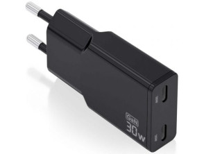 Comprar Carregador de Pared GaN Aisens ASCH-30W2P049-BK 30W Tipo-C USB x2 Carregador de Pared GaN Aisens ASCH-30W2P049-BK 30W Tipo-C USB x2
