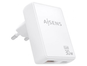Comprar Carregador de Pared GaN Aisens ASCH-30W Tipo-C USB 30W Carregador de Pared GaN Aisens ASCH-30W Tipo-C USB 30W