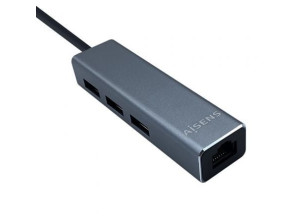 Comprar Hub USB Tipo-C Aisens A109-0396 com 3xUSB e 1xRJ45 Hub USB Tipo-C Aisens A109-0396 com 3xUSB e 1xRJ45