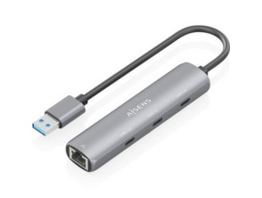 Comprar Hub USB Aisens ASUC-4P037-GR com 3xUSB Tipo-C e 1xRJ45 Hub USB Aisens ASUC-4P037-GR com 3xUSB Tipo-C e 1xRJ45
