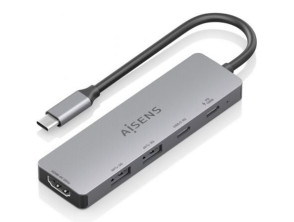 Comprar Docking USB Tipo-C Aisens ASUC-5P028-GR com 1xHDMI 4K e 2xUSB Docking USB Tipo-C Aisens ASUC-5P028-GR com 1xHDMI 4K e 2xUSB