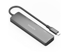 Comprar Docking USB Tipo-C Aisens ASUC-6P024-GR - 1xHDMI 4K/ 3xUSB/ 1xLector Cartões Docking USB Tipo-C Aisens ASUC-6P024-GR - 1xHDMI 4K/ 3xUSB/ 1xLector Cartões
