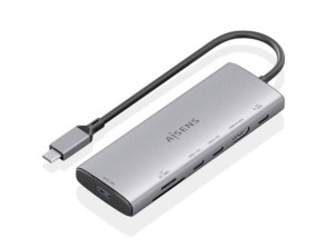 Comprar Acesso Docking USB Tipo-C Aisens ASUC-7P031-GR HDMI 4K USB Leitor Cartão PD Acesso Docking USB Tipo-C Aisens ASUC-7P031-GR HDMI 4K USB Leitor Cartão PD