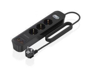 Comprar Regleta com Interruptor Aisens ASPS-2A2C11-BK - 3 Tomas de Corrente - 2 USB - 2 USB Tipo-C - Cabo 1.4m Regleta com Interruptor Aisens ASPS-2A2C11-BK - 3 Tomas de Corrente - 2 USB - 2 USB Tipo-C - Cabo 1.4m