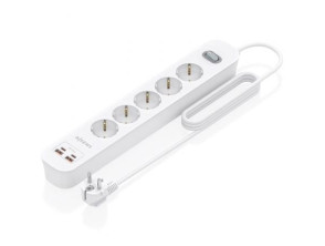 Comprar Regleta Aisens ASPS-2A2C14-W com Interruptor, 5 Tomas Corriente + 2 USB Tipo-C + 2 USB, Cabo 1.4m Regleta Aisens ASPS-2A2C14-W com Interruptor, 5 Tomas Corriente + 2 USB Tipo-C + 2 USB, Cabo 1.4m