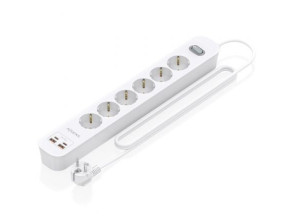 Comprar Tomas de Corrente e USB Tipo-C em Regleta Aisens ASPS-2A2C16-W com Interruptor - Cabo 1.4m Tomas de Corrente e USB Tipo-C em Regleta Aisens ASPS-2A2C16-W com Interruptor - Cabo 1.4m