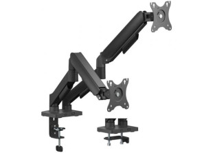 Comprar Suporte de Mesa com Contrapeso para 2 Monitores Aisens - Giratório e Inclinable Suporte de Mesa com Contrapeso para 2 Monitores Aisens - Giratório e Inclinable