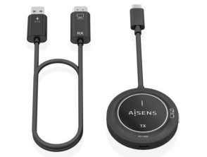 Adaptador/Transmissão de vídeo sem fio USB Tipo-C - HDMI Aisens ASWL-H2KC30M004-BK - 100W