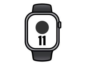 Comprar Apple Watch Series 11 GPS 42mm Cinzento Espacial Correa Desportiva Negra Apple Watch Series 11 GPS 42mm Cinzento Espacial Correa Desportiva Negra