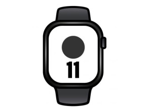 Apple Watch Series 11 Negro Azabache 42mm - GPS e Cellular - Correa Desportiva Negra