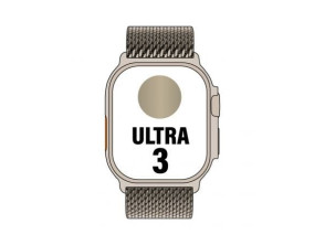 APPLE WATCH ULTRA 3 CAJA TITANIO NATURAL 49mm CORREA LOOP MILANESE NATURAL M - Correa Milanese M