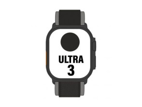 Apple Watch Ultra 3 GPS Celular 49mm Caixa Titanio Negro Correa Trail Loop Negra M