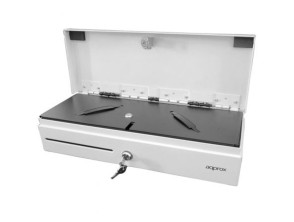Cajón Portamonedas Automatico e Manual Approx appCASH02FLIPTOPWH
