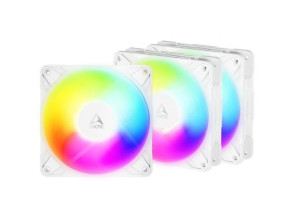 Ventilador Arctic P12 Pro Reverse Pack de 3 - Iluminação A-RGB, 12 cm