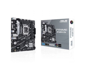 Cartão Mãe Asus Prime B760M-K D4 - Socket 1700, DDR4, PCIe 4.0