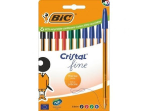 Comprar Bolígrafos Bic Cristal Fine 516356 de Tinta de Óleo - 10 unidades Bolígrafos Bic Cristal Fine 516356 de Tinta de Óleo - 10 unidades