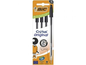 Comprar Bolígrafos Bic Cristal Original 516335 de Tinta de Óleo - 4 unidades Bolígrafos Bic Cristal Original 516335 de Tinta de Óleo - 4 unidades