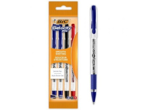 Bolígrafos de Tinta de Gel Retráctil Bic Gelocity Stic 992599/ 4 unidades