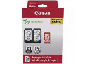 Cartucho de Tinta Original Canon PG-575 + CL-576 Preto Multipack