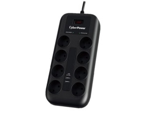Comprar Regleta com Interruptor Cyberpower P0820SUD0-DE | 8 Tomas de Corrente e 2 USB | Cabo de 1.8m Regleta com Interruptor Cyberpower P0820SUD0-DE | 8 Tomas de Corrente e 2 USB | Cabo de 1.8m
